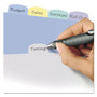 Avery Write and Erase Big Tab Durable Plastic Dividers, Expandable Pocket, 3-Hole Punched, 5-Tab, 11 x 8.5, Assorted, 1 Set View Product Image