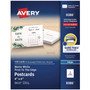 Avery Printable Postcards, Inkjet, 80 lb, 4 x 6, Matte White, 100 Cards, 2 Cards/Sheet, 50 Sheets/Box View Product Image