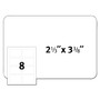 Avery Flexible Adhesive Name Badge Labels, 3.38 x 2.33, White, 160/Pack (AVE8395) View Product Image