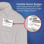 Avery Flexible Adhesive Name Badge Labels, 3.38 x 2.33, White, 160/Pack View Product Image