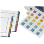 Avery Printable Plastic Tabs with Repositionable Adhesive, 1/5-Cut, Assorted Colors, 1.25" Wide, 96/Pack View Product Image