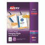 Avery Lanyard-Style Badge Holder w/Laser/Inkjet Inserts, Top Load, 4.25 x 6, WE, 25/PK View Product Image