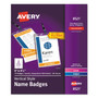 Avery Lanyard-Style Badge Holder w/Laser/Inkjet Inserts, Top Load, 4.25 x 6, WE, 75/PK (AVE8521) View Product Image