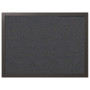 MasterVision Designer Fabric Bulletin Board, 24 x 18, Black Surface, Black MDF Wood Frame (BVCFB0471168) View Product Image