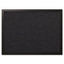 MasterVision Designer Fabric Bulletin Board, 24" x 18", Black Surface, Black Fiberboard (MDF) Frame View Product Image