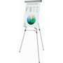 MasterVision Telescoping Tripod Display Easel, Adjusts 38" to 69" High, Metal, Silver (BVCFLX05102MV) View Product Image