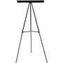 MasterVision 3-leg Display Easel - 25 lb Load Capacity - 63" Height x 28.50" Width x 32" Depth - Tabletop, Floor - Metal, Aluminum, Plastic Product Image 