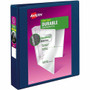 Avery Durable View 3 Ring Binder - 1 1/2" Binder Capacity - Letter - 8 1/2" x 11" Sheet Size - 375 Sheet Capacity - 375 Ring(s) Product Image 