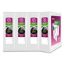 Avery Durable View Binder with DuraHinge and Slant Rings, 3 Rings, 3" Capacity, 11 x 8.5, White, 4/Pack View Product Image