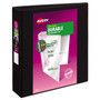 Avery Durable View 3 Ring Binder, 2" Slant Rings, 1 Black Bind2" , Slant D Rings, Black - 2" Binder Capacity - Letter - 8 1/2" x 11" Sheet Size - 530 Sheet Capacity - 530 x 2" Ring(s) Product Image 