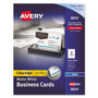 Avery True Print Clean Edge Business Cards, Inkjet, 2 x 3.5, White, 1,000 Cards, 10 Cards/Sheet, 100 Sheets/Box View Product Image