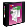 Avery Durable View 3 Ring Binder, 3" Slant Rings, 1 Black Binder (17041) - 3" Binder Capacity - (AVE17041) Product Image 