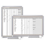 MasterVision In-Out Magnetic Dry Erase Board, 30-Person Tracking, 24" x 36", White Surface, Satin Aluminum Frame View Product Image
