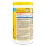 Clorox Disinfecting Wipes, 1-Ply, 7 x 8, Lemon Fresh, White, 75/Canister (CLO15948EA) View Product Image