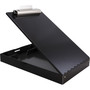 Saunders Redi-Rite Aluminum Storage Clipboard, 1" Clip Capacity, Holds 8.5 x 11 Sheets, Black (SAU11018) View Product Image