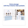 Avery TouchGuard Protection Heavy-Duty View Binders with Slant Rings, 3 Rings, 3" Capacity, 11 x 8.5, White View Product Image