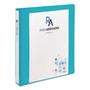 Avery Durable View Binder with DuraHinge and Slant Rings, 3 Rings, 1" Capacity, 11 x 8.5, Aqua View Product Image