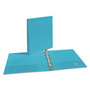 Avery Durable View Binder with DuraHinge and Slant Rings, 3 Rings, 1" Capacity, 11 x 8.5, Aqua View Product Image