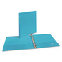 Avery Durable View Binder with DuraHinge and Slant Rings, 3 Rings, 1" Capacity, 11 x 8.5, Aqua View Product Image
