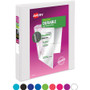 Avery Durable View Binder with DuraHinge and Slant Rings, 3 Rings, 1" Capacity, 11 x 8.5, Aqua View Product Image