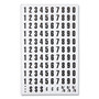 MasterVision Interchangeable Magnetic Board Accessories, Numbers, Black, 0.75"h (BVCKT2020) View Product Image