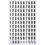 MasterVision Magnetic numbers - Magnetic - 0.75" Height x 0.50" Width - Black - Vinyl Product Image 