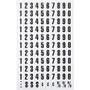 MasterVision Magnetic numbers - Magnetic - 0.75" Height x 0.50" Width - Black - Vinyl Product Image 