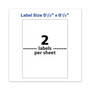 Avery Waterproof Shipping Labels with TrueBlock Technology, Laser Printers, 5.5 x 8.5, White, 2/Sheet, 500 Sheets/Box (AVE95526) View Product Image