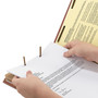 Smead Recycled Pressboard Classification Folders, 2" Expansion, 2 Dividers, 6 Fasteners, Legal Size, Red Exterior, 10/Box View Product Image