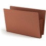 Smead TUFF Straight Tab Cut Legal Recycled File Pocket - 8 1/2" x 14" - 3 1/2" Expansion - 16.5 pt. - 2 Plys - Redrope Product Image 