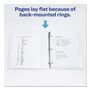 Avery Durable View Binder with DuraHinge and Slant Rings, 3 Rings, 1" Capacity, 11 x 8.5, White, 4/Pack View Product Image