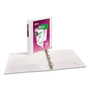 Avery Durable View Binder with DuraHinge and Slant Rings, 3 Rings, 1" Capacity, 11 x 8.5, White, 4/Pack View Product Image