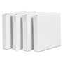 Avery Durable View Binder with DuraHinge and Slant Rings, 3 Rings, 1.5" Capacity, 11 x 8.5, White, 4/Pack View Product Image