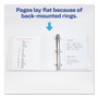 Avery Durable View Binder with DuraHinge and Slant Rings, 3 Rings, 2" Capacity, 11 x 8.5, White, 4/Pack View Product Image