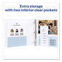 Avery Durable View Binder with DuraHinge and Slant Rings, 3 Rings, 2" Capacity, 11 x 8.5, White, 4/Pack View Product Image