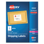 Avery White Shipping Labels-Bulk Packs, Inkjet/Laser Printers, 3.33 x 4, White, 6/Sheet, 250 Sheets/Box View Product Image