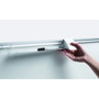 MasterVision Gridded Magnetic Steel Dry Erase Planning Board with Accessories, 1 x 2 Grid, 48 x 36, White Surface, Silver Aluminum Frame View Product Image