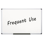 MasterVision Value Lacquered Steel Magnetic Dry Erase Board, 96" x 48", White Surface, Satin Aluminum Frame View Product Image