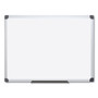 MasterVision Value Lacquered Steel Magnetic Dry Erase Board, 96" x 48", White Surface, Satin Aluminum Frame View Product Image