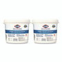 Clorox Healthcare Bleach Germicidal Wipes, 1-Ply, 12 x 12, Unscented, White, 110/Bucket, 2 Buckets/Carton View Product Image