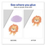 Avery Permanent Glue Stic Value Pack, 0.26 oz, Applies Purple, Dries Clear, 6/Pack View Product Image
