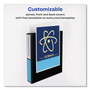 Avery Showcase Economy View Binders with Slant Rings, 3 Rings, 1.5" Capacity, 11 x 8.5, Black View Product Image