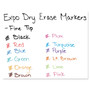 EXPO Low-Odor Dry-Erase Marker, Fine Bullet Tip, Assorted Colors, 12/Set (SAN86603) View Product Image