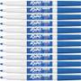 EXPO Low-Odor Dry-Erase Marker, Fine Bullet Tip, Blue, Dozen (SAN86003) View Product Image
