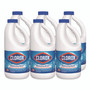 Clorox Concentrated Regular Disinfecting Bleach, 43 oz Bottle, 6/Carton View Product Image