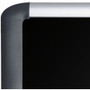 MasterVision Soft-touch Bulletin Board, 72" x 48", Black Surface, Black/Satin Aluminum Frame View Product Image
