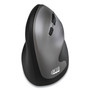 Adesso iMouse A20 Antimicrobial Vertical Wireless Mouse, 2.4 GHz Frequency/33 ft Wireless Range, Right Hand Use, Black/Granite (ADEA20) View Product Image