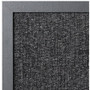 MasterVision Designer Combo Fabric Bulletin/Dry Erase Board, 24 x 18, Charcoal/Gray Surface, Black MDF Wood Frame (BVCMX04433168) View Product Image