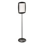 MasterVision Magnetic Dry Erase Floor Stand Signs, White 15" x 11" Rectangle Surface, Black/Silver Frame, 15" x 10" x 40" to 68" View Product Image