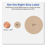 Avery Round Brown Kraft Print-to-the-Edge Labels, 2.5" dia, 225/PK View Product Image